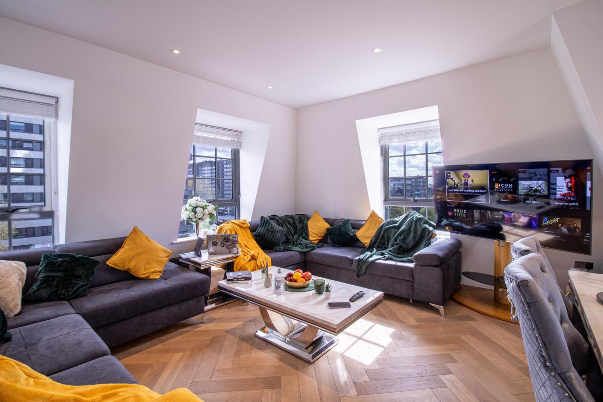 Elegant 3-Bedroom Penthouse In Marble Arch 70 Londres Exterior foto